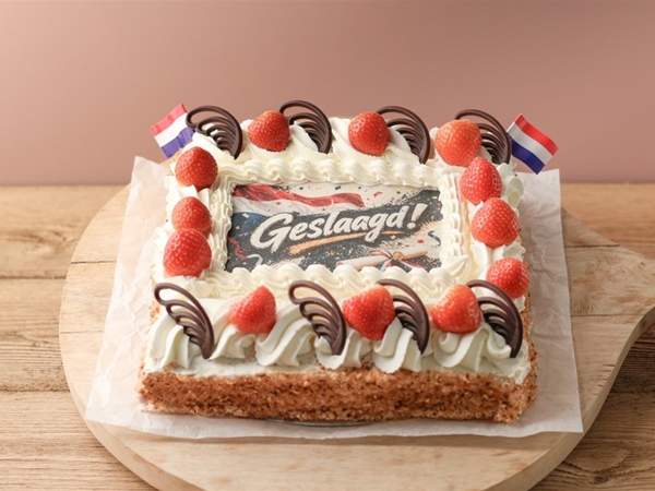 SLAGROOMTAART GESLAAGD
